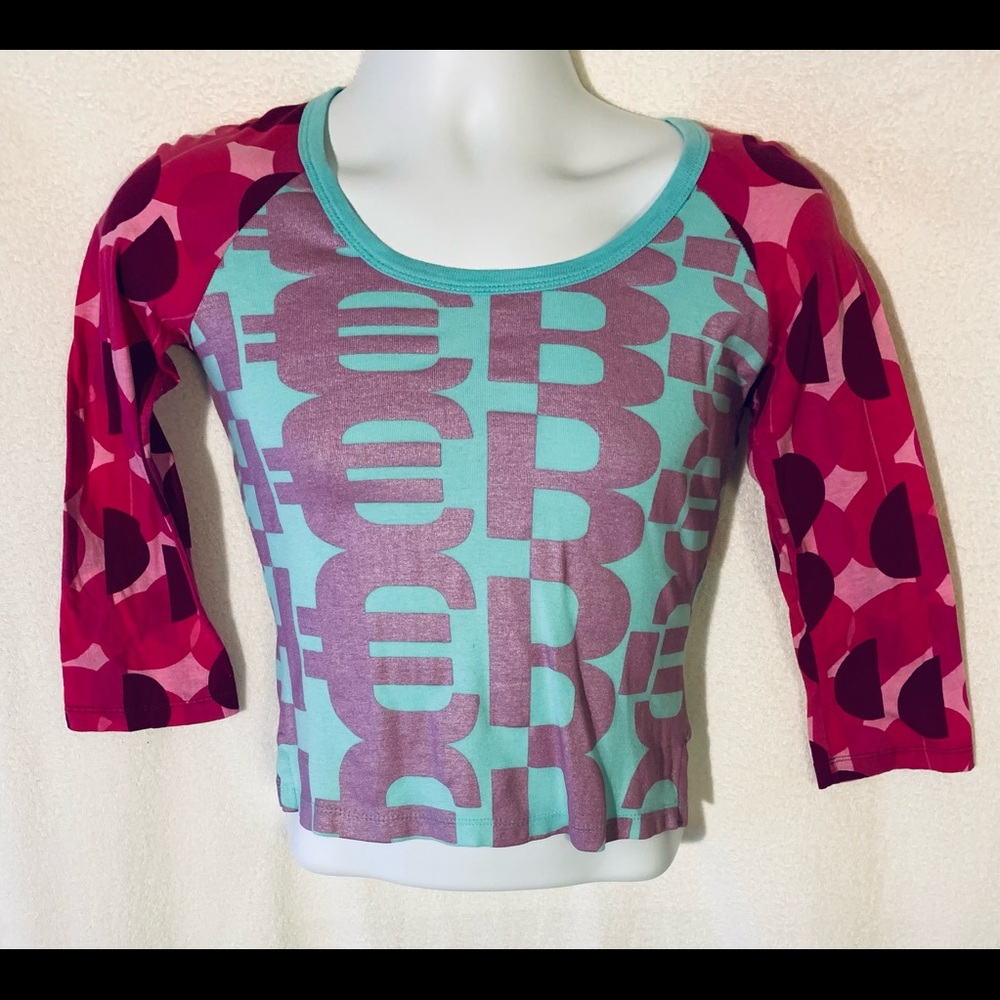 Custo Barcelona Rare Top Size 3 Metallic Print